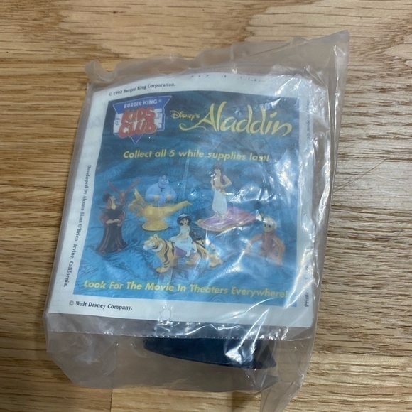 Vintage Aladdin Jafar Action Figure NEW Burger King Kids Club Disney